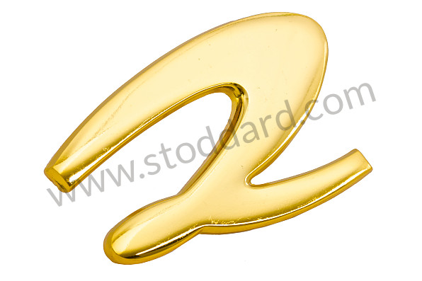 64455930606 - LOGO&nbsp;"2"&nbsp; for Porsche 356A &bull; 1955 &bull; 1300 (506/2) &bull; Cabrio A T1 &bull; Manual Gearbox, 4 Speed